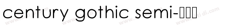century gothic semi字体转换